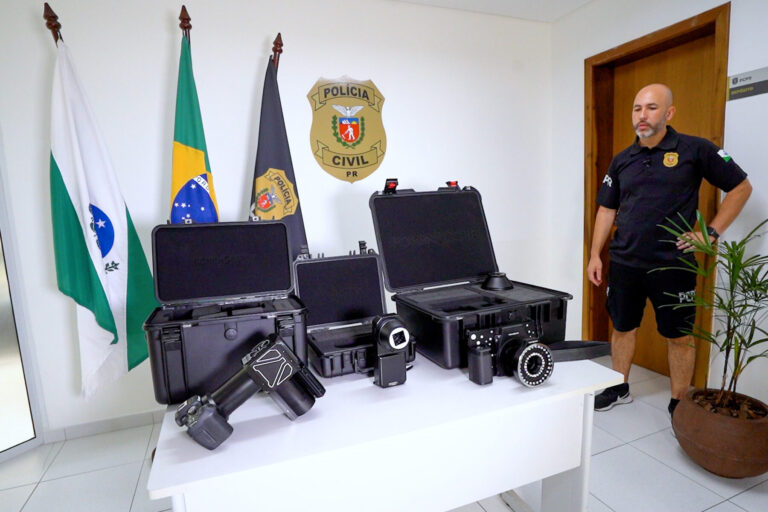 Equipamento de papiloscopia da PCPR